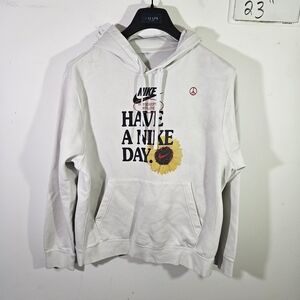 Nike Sunflower Have a Nike Day White Graphic Hoodie Sweatshirt!